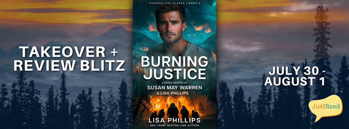 RegencyfanM's tweet photo. RESCUE. DANGER. DEVOTION.
THIS TIME, THEIR HEARTS ARE ON THE LINE. ❤️‍🔥
(1) winner will receive print copy of the book &amp; $10 gift card to the Sunrise Shop! (see JustRead website for details)
Enter giveaway via @justreadtours profile link

#justreadtours #ChasingFireAlaska https://t.co/tJoNZUtH6d