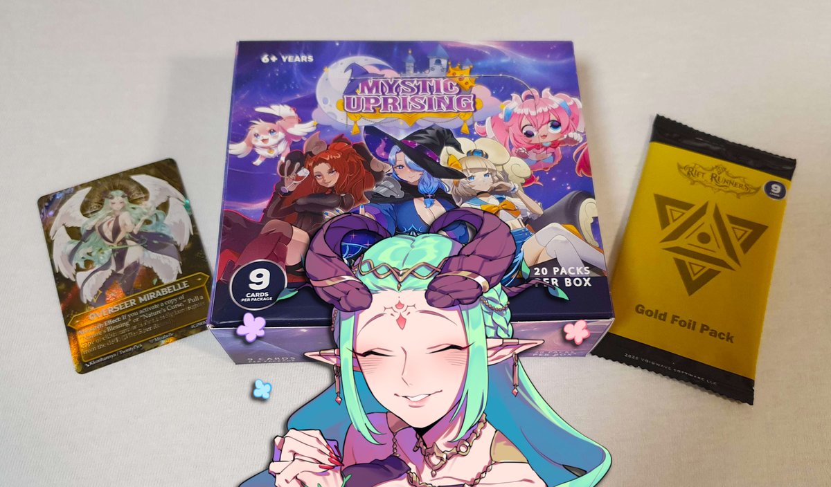 Mirabelle Vtuber ๐๏ธ๐ฑ Forest Deity | DOKOMI 25 (@mirabellevt) on Twitter photo Guess what arrived in the mail!! A package from <a href="/VoidWaveCEO/">Rift Runners TCG</a> ๐
Rift Runners is an awesome Vtuber TCG which I am honored to be a part of! Unboxing tomorrow 2PM CEST / 8AM EST๐ Guess what arrived in the mail!! A package from <a href="/VoidWaveCEO/">Rift Runners TCG</a> ๐
Rift Runners is an awesome Vtuber TCG which I am honored to be a part of! Unboxing tomorrow 2PM CEST / 8AM EST๐