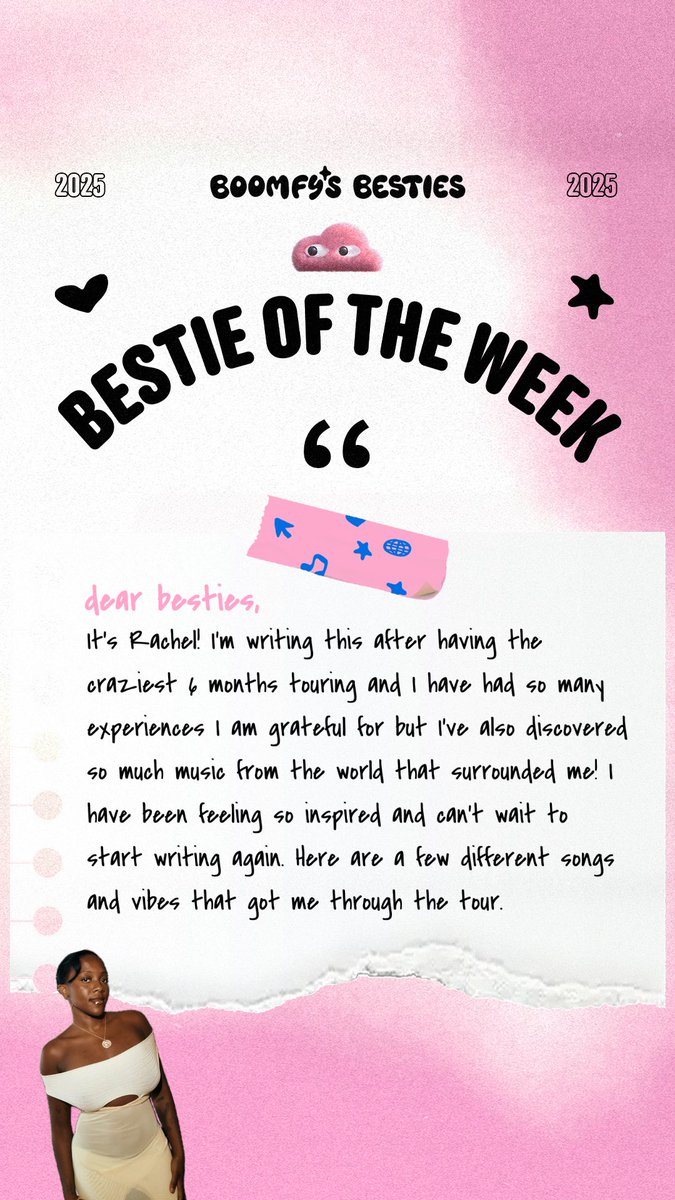 Our Bestie of the Week is <a href="/rachelchinourir/">Rachel Chinouriri</a> 💌🫶