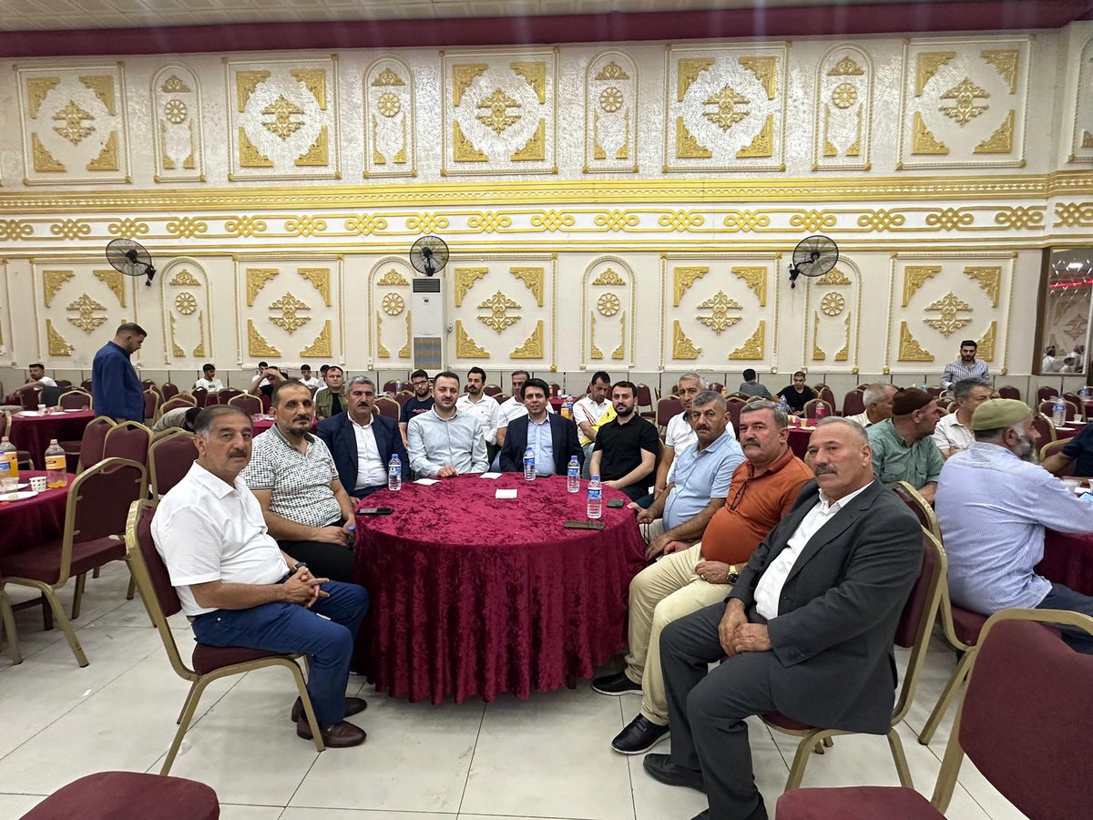 AK Parti Siirt (@akpartisiirt) on Twitter photo İl Başkanımız Sn. <a href="/AvCanerOzturan/">Av. Bahri Caner ÖZTURAN</a>
Yönetim kurulu üyelerimiz ve ,
Gençlik kolları başkanımız Sn. <a href="/mrtgul34/">Murat Gül</a>
Şirvan belediye başkanımız Sn. <a href="/necat_cellek/">Necat CELLEK🟢🇹🇷</a> ‘in yeğeninin düğün merasimine katılım sağladılar.
Evlenen çiftimize iki cihanda dünya saadeti diliyor ve tebrik ediyoruz. İl Başkanımız Sn. <a href="/AvCanerOzturan/">Av. Bahri Caner ÖZTURAN</a>
Yönetim kurulu üyelerimiz ve ,
Gençlik kolları başkanımız Sn. <a href="/mrtgul34/">Murat Gül</a>
Şirvan belediye başkanımız Sn. <a href="/necat_cellek/">Necat CELLEK🟢🇹🇷</a> ‘in yeğeninin düğün merasimine katılım sağladılar.
Evlenen çiftimize iki cihanda dünya saadeti diliyor ve tebrik ediyoruz.