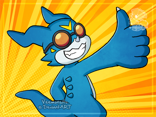 Thumbs Up Veemon 😎👍
#Digimon #デジモン #ブイモン