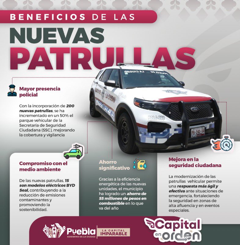 🚨 ¡Llegaron las nuevas patrullas! 🚨
Más tecnología, más ahorro y vigilancia constante para poner la #CapitalEnOrden. 👮‍♂️