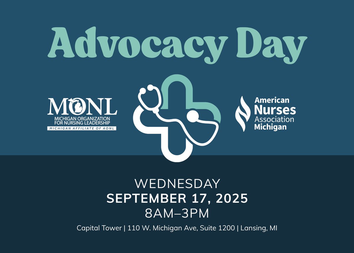 MONL_Leads's tweet photo. Make your voice heard! Join MONL and @ana_michigan for a joint Advocacy Day on September 17th.

You'll have the opportunity to engage directly with lawmakers and advocate for policies that strengthen Michigan’s health care system.

Register now: https://t.co/jbdvSeL8IQ https://t.co/O3MCzDUOke