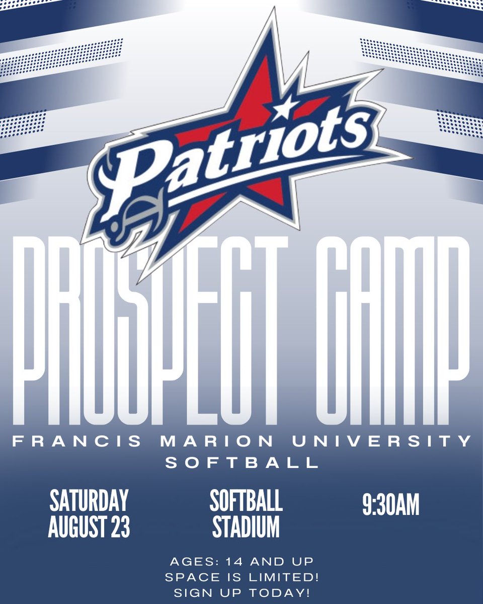 What to come play on the same field as the #10 team in the NATION plays on? Want to meet some of those players? 

Come to camp and get in front of the Southeast Region Coaching Staff of the Year! 

We can’t wait to meet you! Sign up today!

#SwampEm | #GoPatsGo