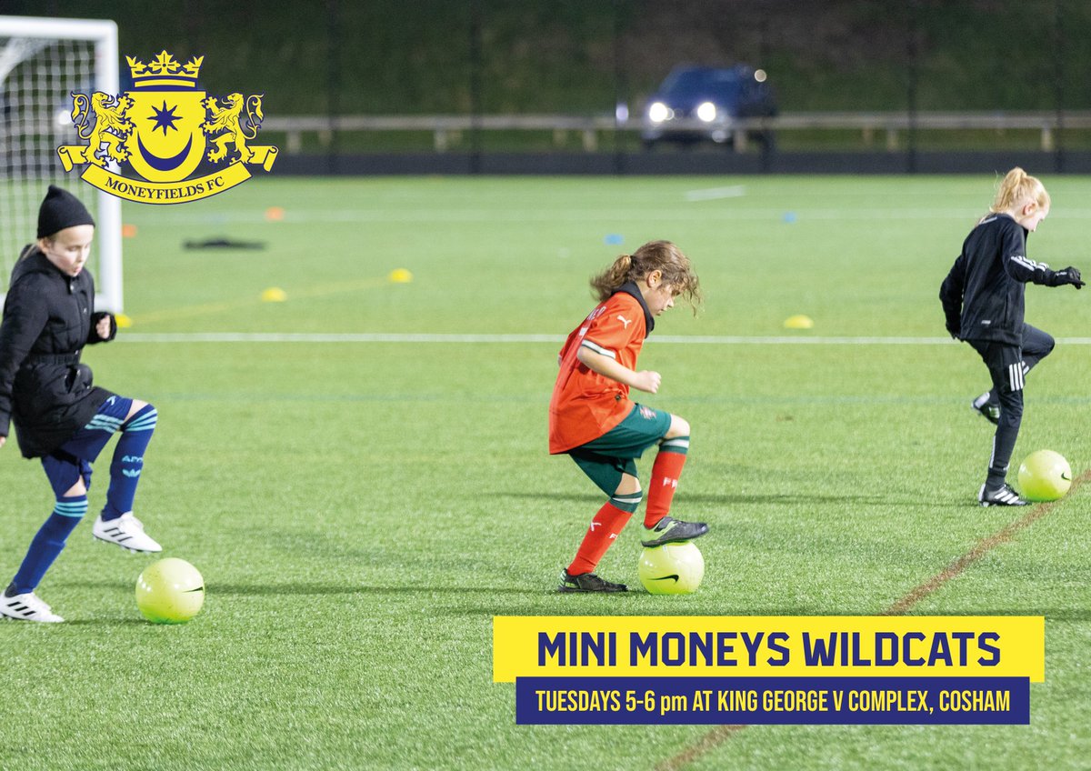 Moneyfields FC Women (@moneysfcwomen) on Twitter photo Inspired by the <a href="/Lionesses/">Lionesses</a>? Mini Moneys, our #Wildcats program is designed for girls aged 5-11, from beginners to experienced players, or those seeking to build confidence. Join us every Tuesday evening at <a href="/KingGeorgeVHFA/">King George V Football Complex</a>, running all summer!
Register ↘️ book.englandfootball.com/Wildcats/money… Inspired by the <a href="/Lionesses/">Lionesses</a>? Mini Moneys, our #Wildcats program is designed for girls aged 5-11, from beginners to experienced players, or those seeking to build confidence. Join us every Tuesday evening at <a href="/KingGeorgeVHFA/">King George V Football Complex</a>, running all summer!
Register ↘️ book.englandfootball.com/Wildcats/money…