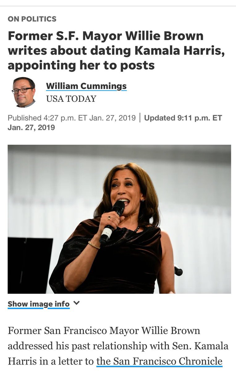 <a href="/GavinNewsom/">Gavin Newsom</a> Gavin left Oort how Kamala Harris’ career started

“I may have influenced her career by appointing her to two state commissions when I was Assembly speaker…And I certainly helped with her first race for district attorney in San Francisco” - Former San Francisco Mayor Willie