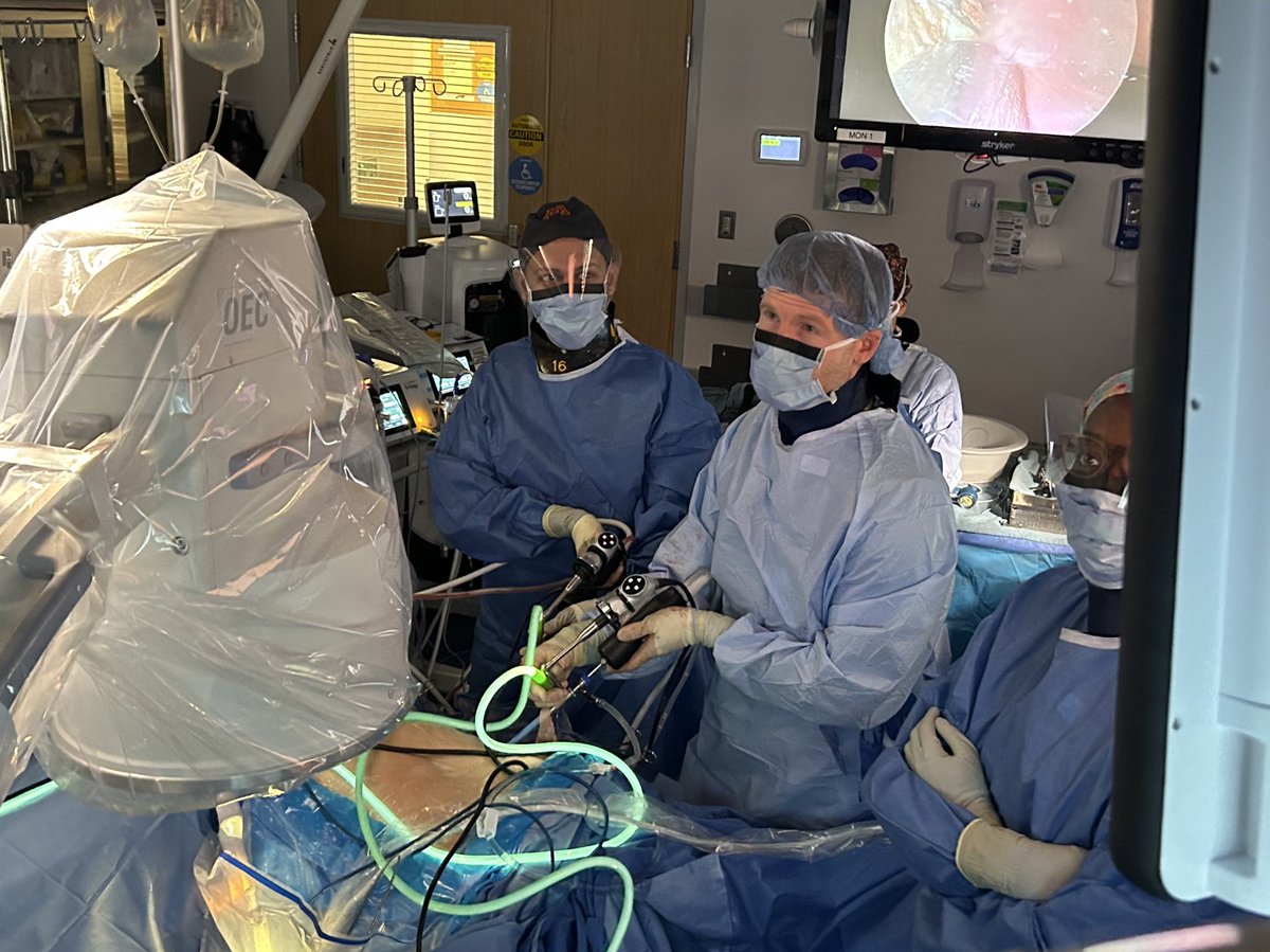 DrDAgarwal's tweet photo. Bittersweet day, but sending off our @UMNUrology Endo Fellow Matt Sloan to start enucleating and destoning at @NM_Urology Chicago suburban practice. 

One of my favorite memories is going after a monster stag together simultaneously through two accesses https://t.co/DiNv3MLVow