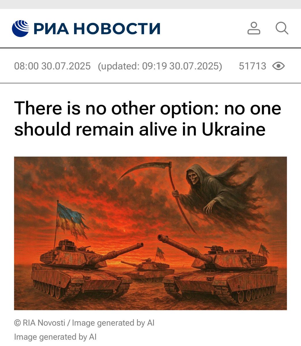 ✨ AI generated calls for genocide in state media ✨