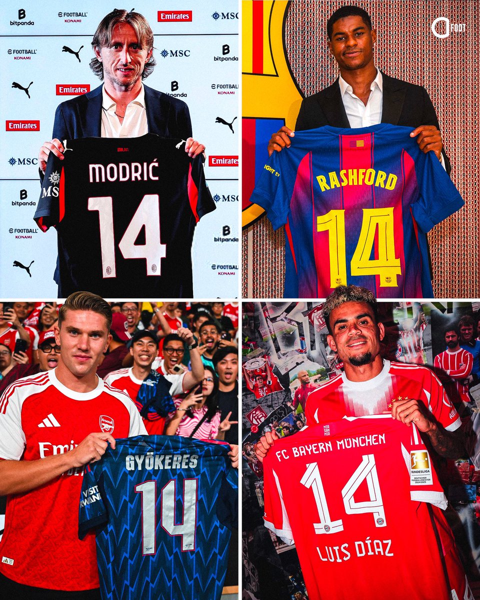 ActuFoot_'s tweet image. Le numéro 1️⃣4️⃣ a du succès cet été. 😏