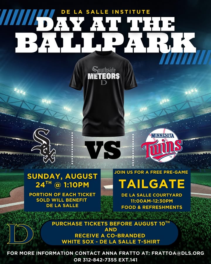 ⚾ De La Salle Day at the Ballpark is coming up Sunday, Aug 24!

🎉 Tailgate at DLS
🎺 DLS Band performs the anthem on the field
👕 Free exclusive tee if you buy by Aug 10!

Let’s pack the stands with Meteor pride!

🎟️ gofevo.com/event/Dela3

#MeteorsUnited