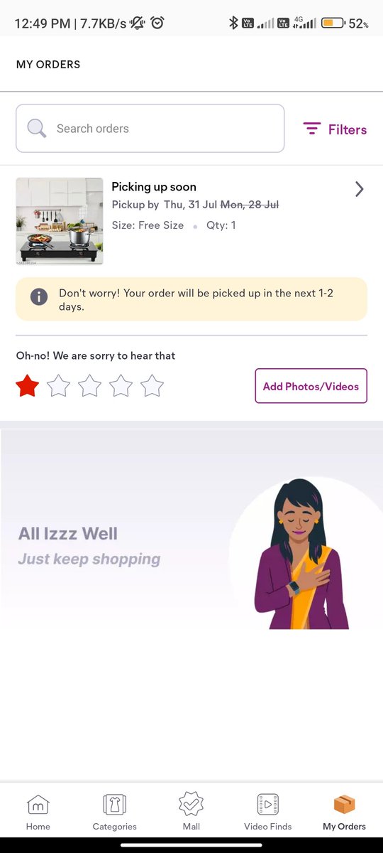 Sushanta Jena (@sushant46044578) on Twitter photo I ordered a product from meesho but received a completely different item. After raising a Complaint,the pickup date was extended without any valid reason..
This is my 1st order on Meesho, and I am very disappointed..<a href="/viditaatrey/">Vidit Aatrey</a> <a href="/sbarnwal/">Sanjay Barnwal</a>
#messho #CustomerSupport #wrongproduct I ordered a product from meesho but received a completely different item. After raising a Complaint,the pickup date was extended without any valid reason..
This is my 1st order on Meesho, and I am very disappointed..<a href="/viditaatrey/">Vidit Aatrey</a> <a href="/sbarnwal/">Sanjay Barnwal</a>
#messho #CustomerSupport #wrongproduct