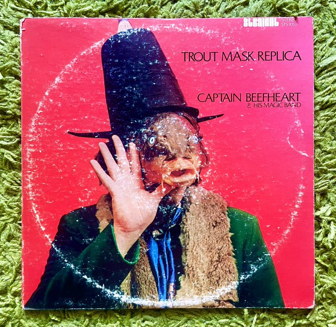 vinylnavigator's tweet photo. Captain Beefheart &amp; His Magic Band - Trout Mask Replica (1969)

Trout Mask Replica—one of the most unhinged &amp; groundbreaking albums ever put to wax—emerged from eight intense months of 12-hour-a-day rehearsals, ultimately coming together in a single six-hour recording session.��� https://t.co/OZVFf8ZnC9