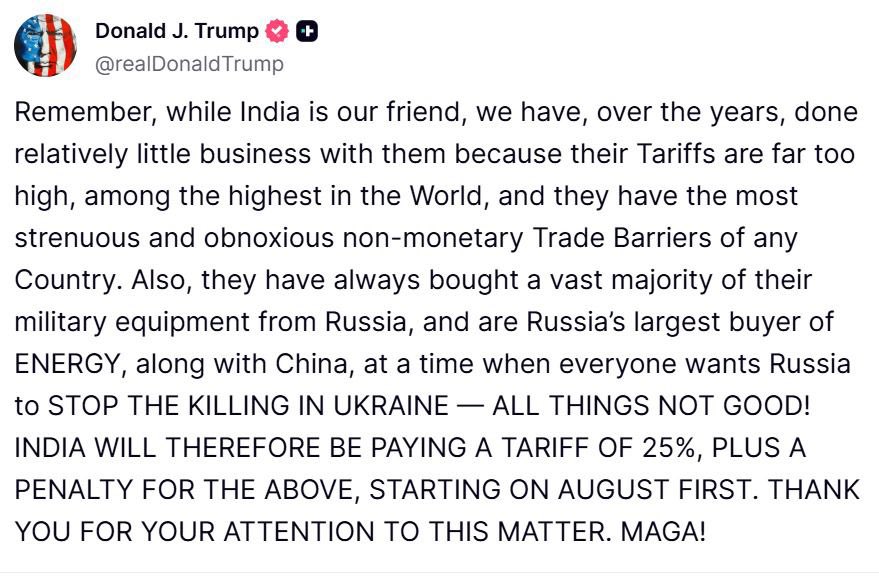 Major Paradigm Shift … 🇺🇸 🇵🇰 🇮🇳