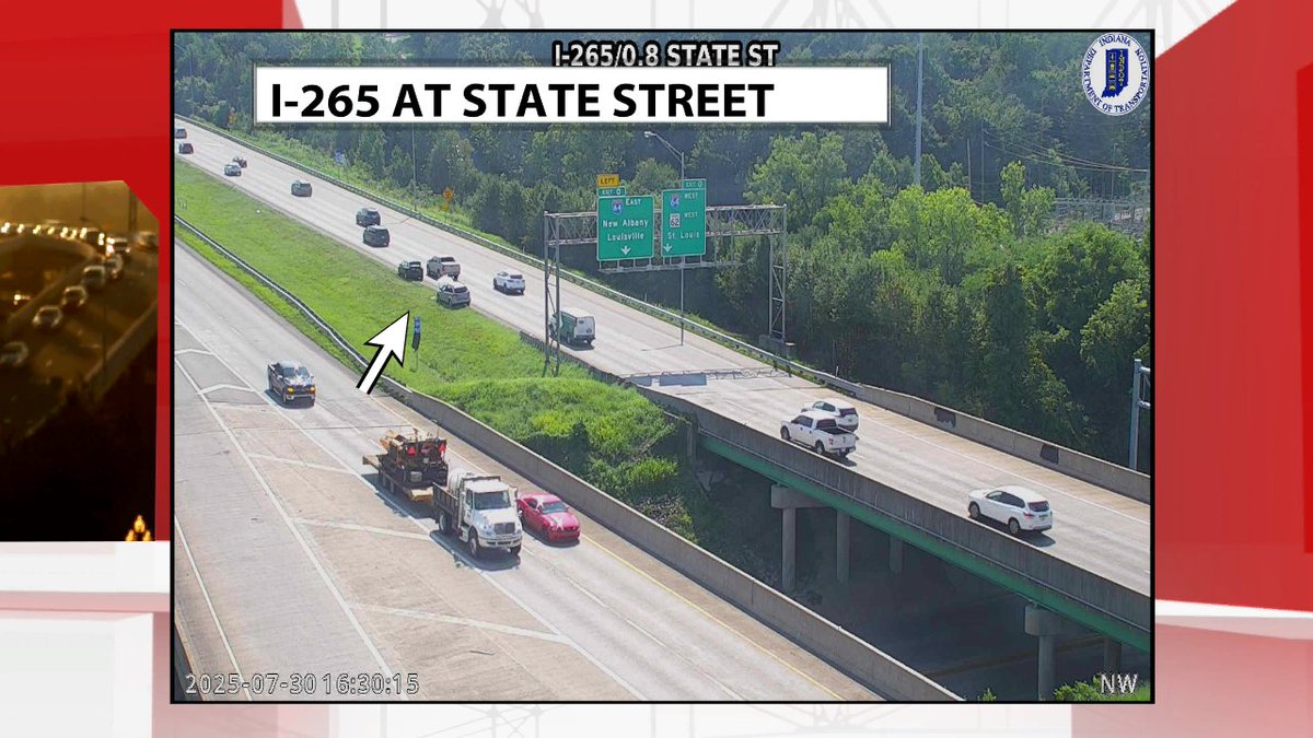 A crash on west 265 near State St.