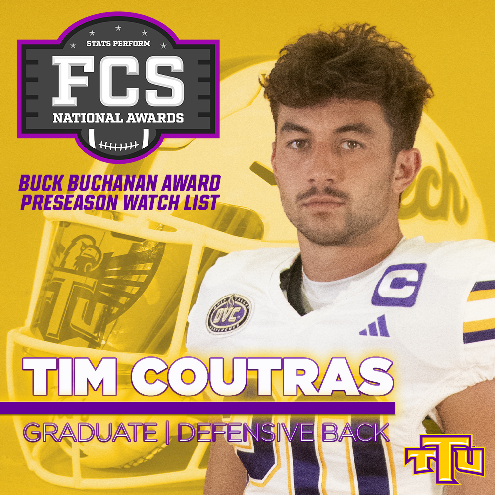 Congratulations to Tim Coutras as he was named to the Stats Perform FCS Buck Buchanan Award preseason watch list! | READ: tennesseetech.prestosports.com/sports/fball/2… #WingsUp
