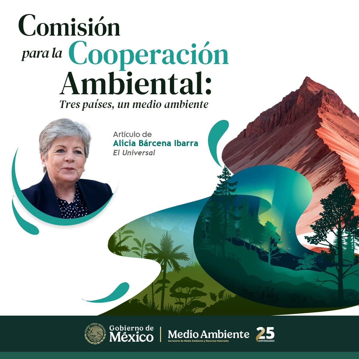 SEMARNAT México (@semarnat_mx) on Twitter photo ✍🏽 #SemarnatEnLosMedios | 🇲🇽🇺🇸🇨🇦«Comisión para la Cooperación Ambiental: tres países, un medio ambiente».
En su artículo para <a href="/El_Universal_Mx/">El Universal</a>, la secretaria de Medio Ambiente, <a href="/aliciabarcena/">Alicia Bárcena</a>, destaca: "Nuestra región cuenta con el conocimiento, la capacidad técnica y un marco ✍🏽 #SemarnatEnLosMedios | 🇲🇽🇺🇸🇨🇦«Comisión para la Cooperación Ambiental: tres países, un medio ambiente».
En su artículo para <a href="/El_Universal_Mx/">El Universal</a>, la secretaria de Medio Ambiente, <a href="/aliciabarcena/">Alicia Bárcena</a>, destaca: "Nuestra región cuenta con el conocimiento, la capacidad técnica y un marco