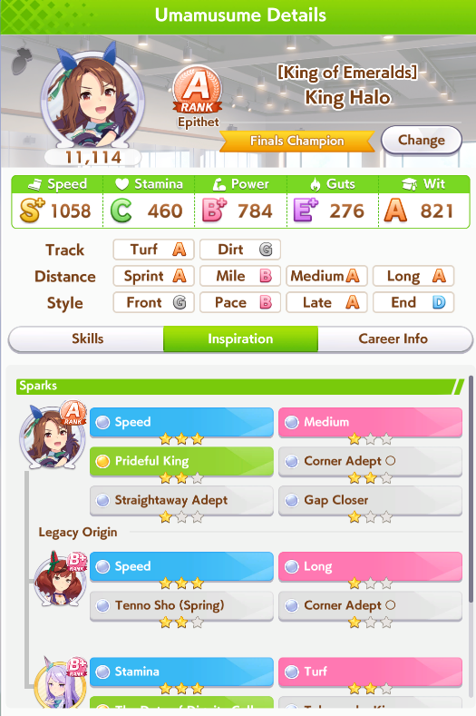 6 speed, 3 stamina , my first 9 star umamusume 😭
It finally happened 🙏