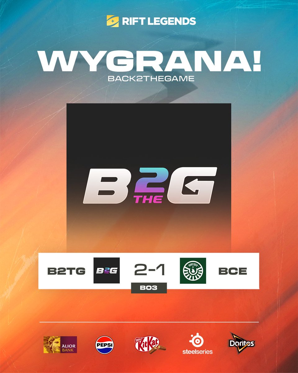 Rift Legends (@riftlegendspl) on Twitter photo To było AB-SO-LU-TNE KINO! 🔥
Takie serie chce się oglądać - GG <a href="/Back2TheGamePL/">Back2TheGame</a> & <a href="/barczacaesports/">Barcząca Esports</a> 👏 To było AB-SO-LU-TNE KINO! 🔥
Takie serie chce się oglądać - GG <a href="/Back2TheGamePL/">Back2TheGame</a> & <a href="/barczacaesports/">Barcząca Esports</a> 👏