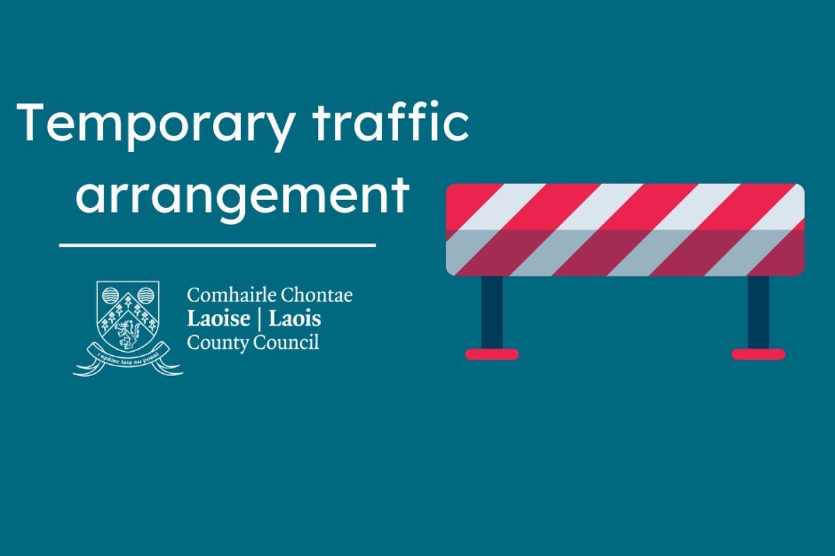 🚧 Portlaoise Municipal District Temporary Traffic Management: 
➡️ R430 Tarbert, Ballymaddock, Abbeyleix, Co. Laois. 
🚧 From 15:00 to 18:00, 1st August 2025 for Road Surface Dressing. 
💻 Further details on laois.ie