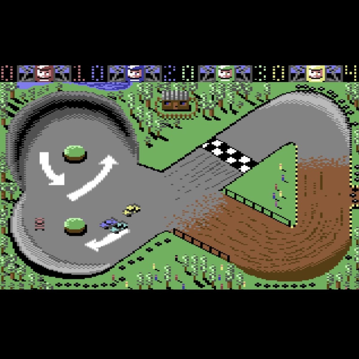 🕹C64 Game of the Day🕹 
Rally Cross Challenge (1989) by Mark Greenshields and published by Anco. Despite the simple look and sound I do quite like this top down racer. With the help of auto acceleration it’s not too difficult to control either. #Commodore64 #C64 #C64GameOfTheDay