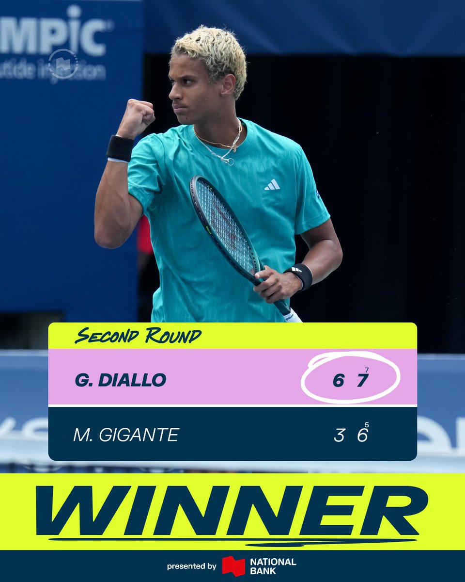 National Bank Open (@nbotoronto) on Twitter photo Diallo fights back in the second set tiebreak and takes the W on Centre Court 🎾
<a href="/nationalbank/">National Bank</a> Diallo fights back in the second set tiebreak and takes the W on Centre Court 🎾
<a href="/nationalbank/">National Bank</a>