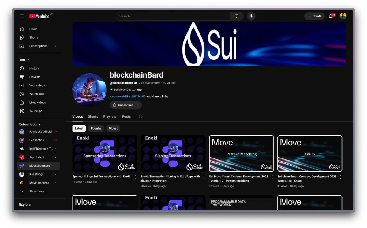 Ahead of my check-in post, I just want to say thank you to <a href="/web3Bard101/">blockchainBard::Move</a> for the amazing job he is doing ... Because of people like you <a href="/SuiNetwork/">Sui</a> will keep MOVE-ing
