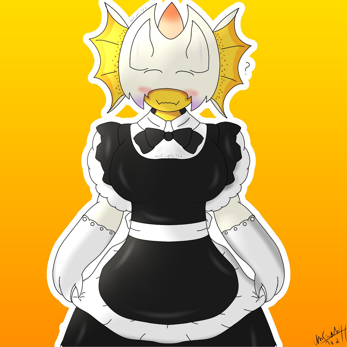 patriotic bug From Helldivers 2 But in a Maid outfit

#Helldivers2 #fanart #maid