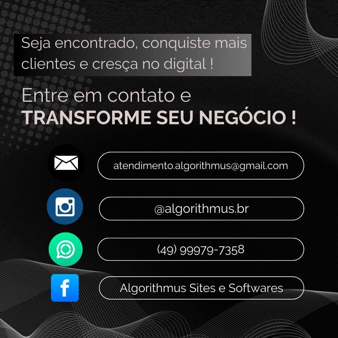 algorithmus_br's tweet image. 📢 85% das empresas no Brasil já têm um site próprio. E a sua?
Ter um site não é mais luxo — é necessidade.
✅ Mais visibilidade
✅ Relacionamento com clientes
✅ Marca mais forte
🚀 Destaque-se no digital e cresça! Fale com a gente e leve sua empresa ao próximo nível.