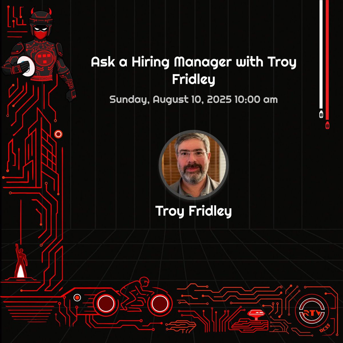 🔥 "Ask a Hiring Manager" with Troy Fridley – Get direct, no-fluff career advice from a seasoned cybersecurity hiring manager. Perfect for grads, career changers, or pros exploring their next move. Join this interactive workshop at @redteamvillage_ during <a href="/defcon/">DEF CON</a> 33! 🚀