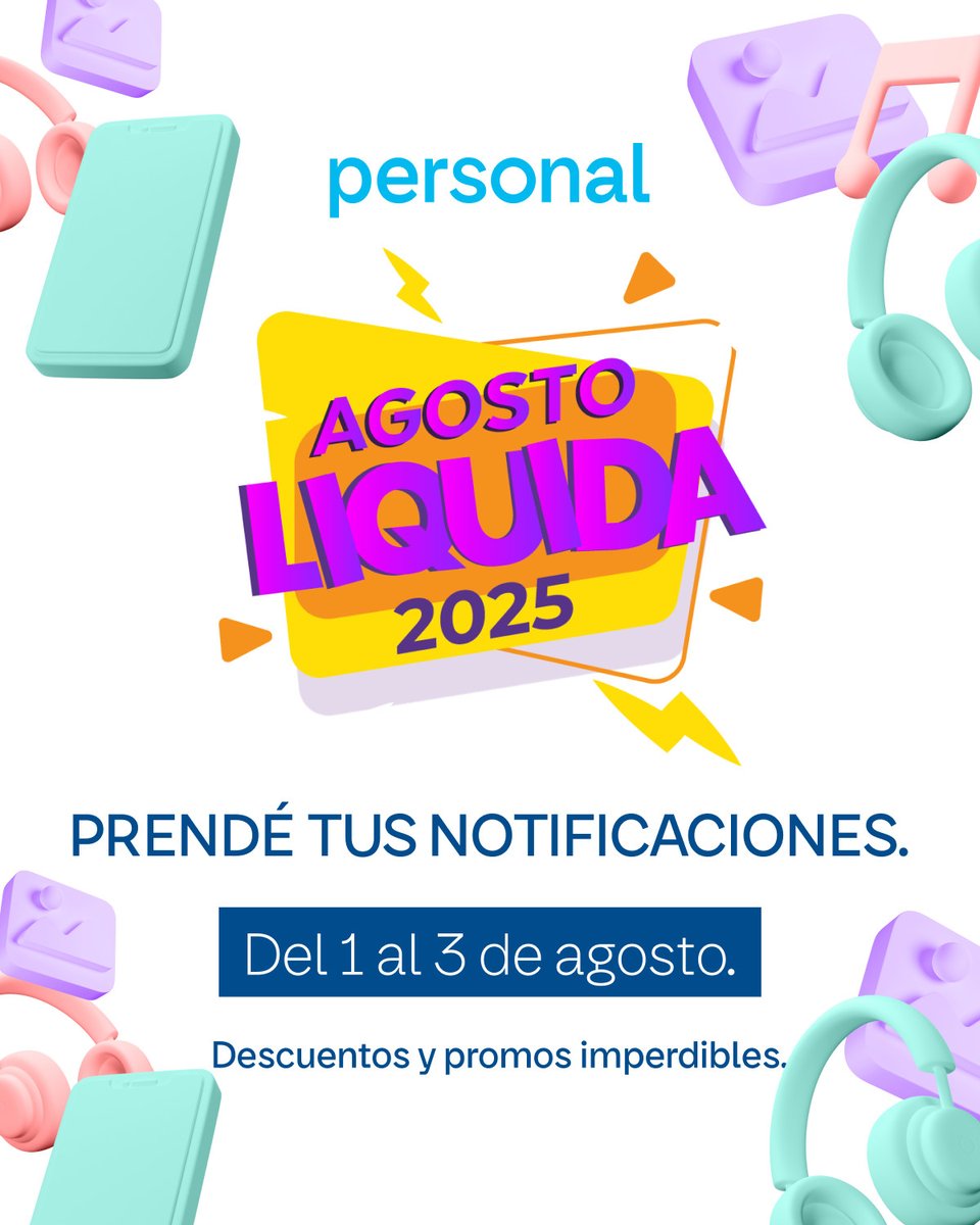 personalpy's tweet image. Todo lo que querés, con descuento y delivery gratis. 
Solo 3 días de AGOSTO LIQUIDA en Tienda Personal.