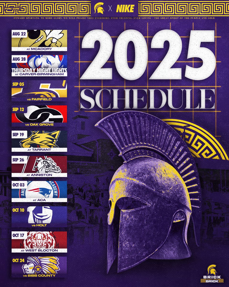 PGSpartans's tweet image. Updated 2025 Schedule! 
#TheGrove