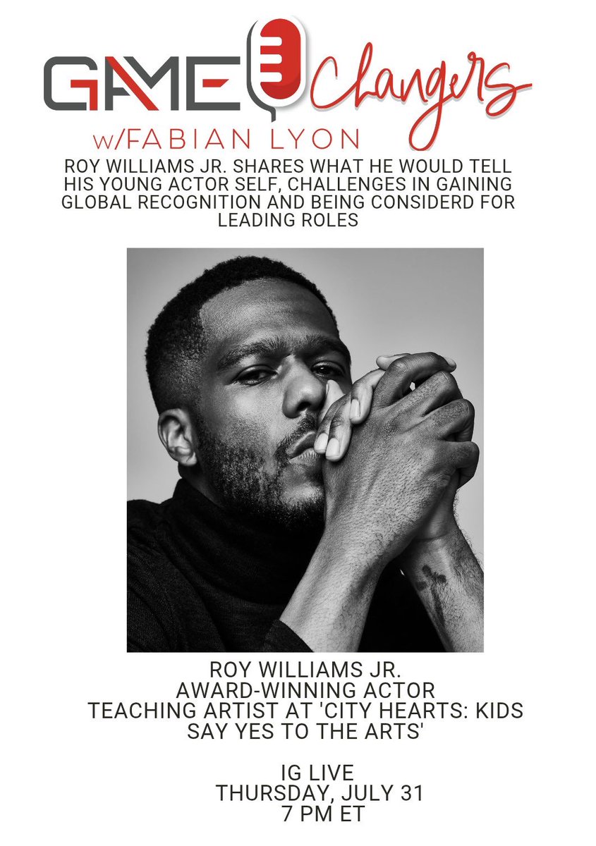 I’ll be live with Game Changers Podcast with Fabian Lyon tomorrow at 4 PM PST/7 PM ET. We’ll talk about my journey as a Black actor in Hollywood, staying authentic, and navigating the industry. I’ll also share lessons I’ve learned and the people who’ve inspired me along the way.