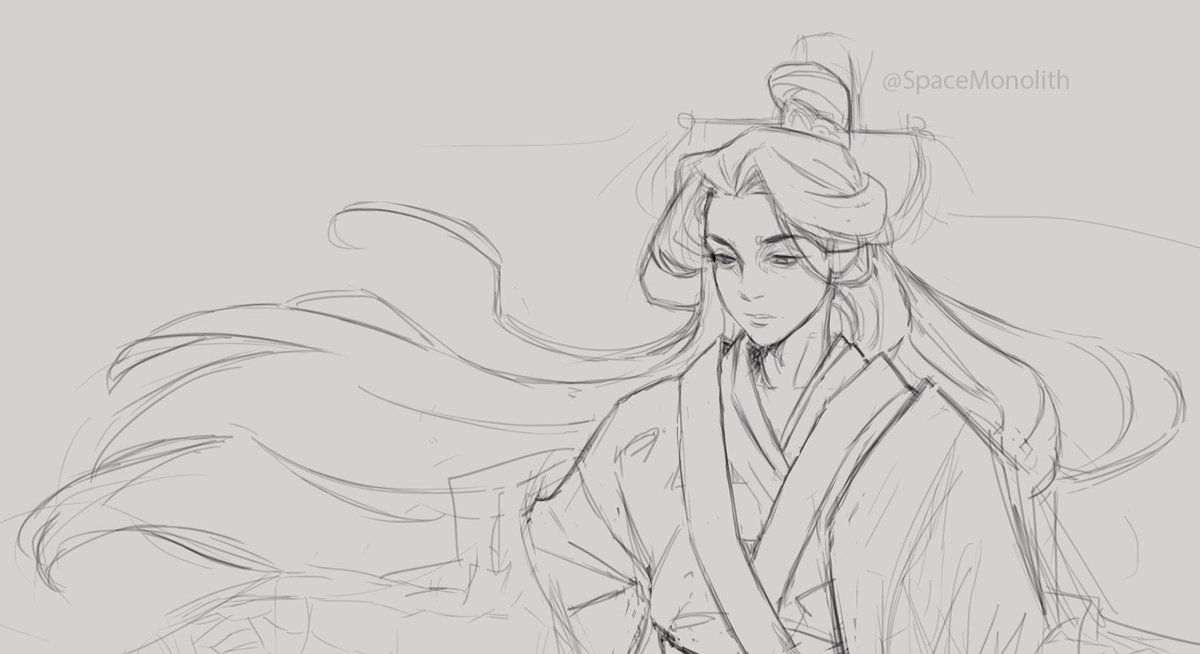 SpaceMonolith's tweet photo. Reading danmei gives me so much joy lately, here's Shen Qingqiu from Scum Villain's Self Saving System ~ I really love his character and his description, he has a thin waist, long legs and an elegant beauty, as he's described~ hehe
#svsss #ShenQingqiu #mxtx https://t.co/jziBmcpMiG