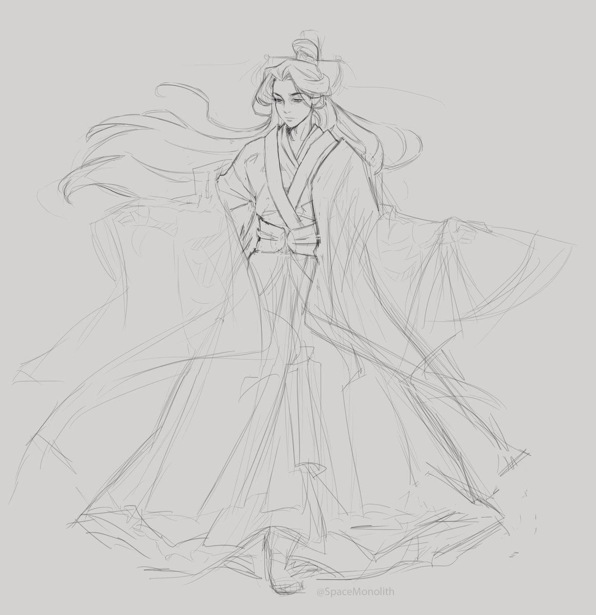 Reading danmei gives me so much joy lately, here's Shen Qingqiu from Scum Villain's Self Saving System ~ I really love his character and his description, he has a thin waist, long legs and an elegant beauty, as he's described~ hehe
#svsss #ShenQingqiu #mxtx