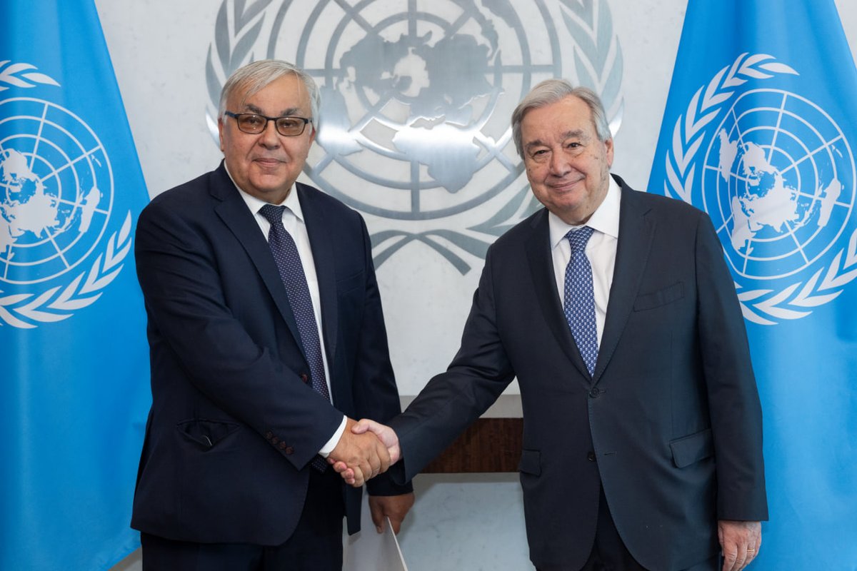 MFA Russia 🇷🇺 (@mfa_russia) on Twitter photo 📆 On July 29, Deputy FM Sergey #Vershinin met in New York with UN Secretary-General <a href="/antonioguterres/">António Guterres</a>.
Their discussion focused on the developments in the Middle East, with an emphasis on the current situation in the occupied Palestinian territory.
t.me/MFARussia/25852 📆 On July 29, Deputy FM Sergey #Vershinin met in New York with UN Secretary-General <a href="/antonioguterres/">António Guterres</a>.
Their discussion focused on the developments in the Middle East, with an emphasis on the current situation in the occupied Palestinian territory.
t.me/MFARussia/25852