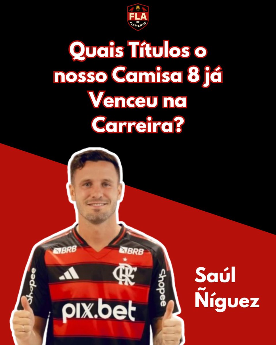 FLAdeFlamengo's tweet photo. 🏆Você sabe quais Títulos o nosso Camisa 8, Saúl Ñíguez, já Venceu até agora em sua Carreira?🏆 https://t.co/xa7NPjZF2D