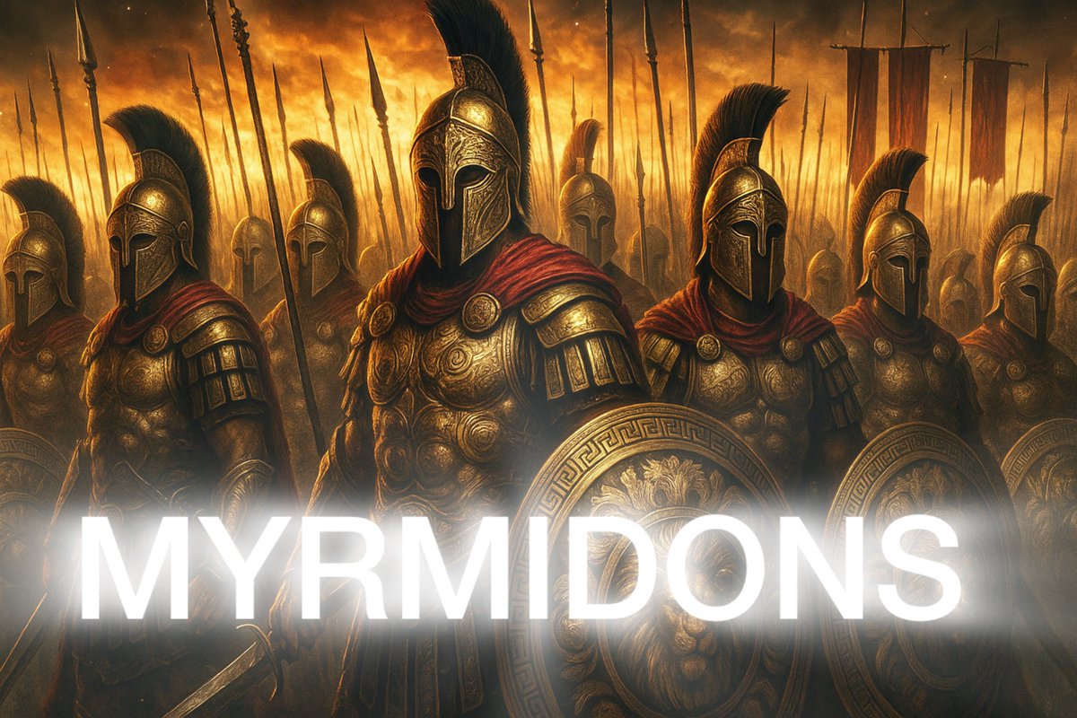 The MYRMIDONS were a fierce and loyal warrior tribe from Thessaly, known for their unwavering obedience to their leader during the Trojan war.

But the space isn’t a Trojan war, probably it is, we aim to build an army who would fight to bring home to your project a good…