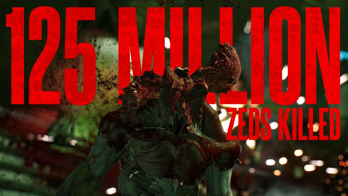 KillingFloor's tweet image. Over 125 MILLION dead Zeds!

Thank you to the hundreds of thousands who have joined us in playing Killing Floor 3! This is just the beginning as we work on improving the game ahead of the Rearmament Update coming this Fall!

For more info, head to our forums:…