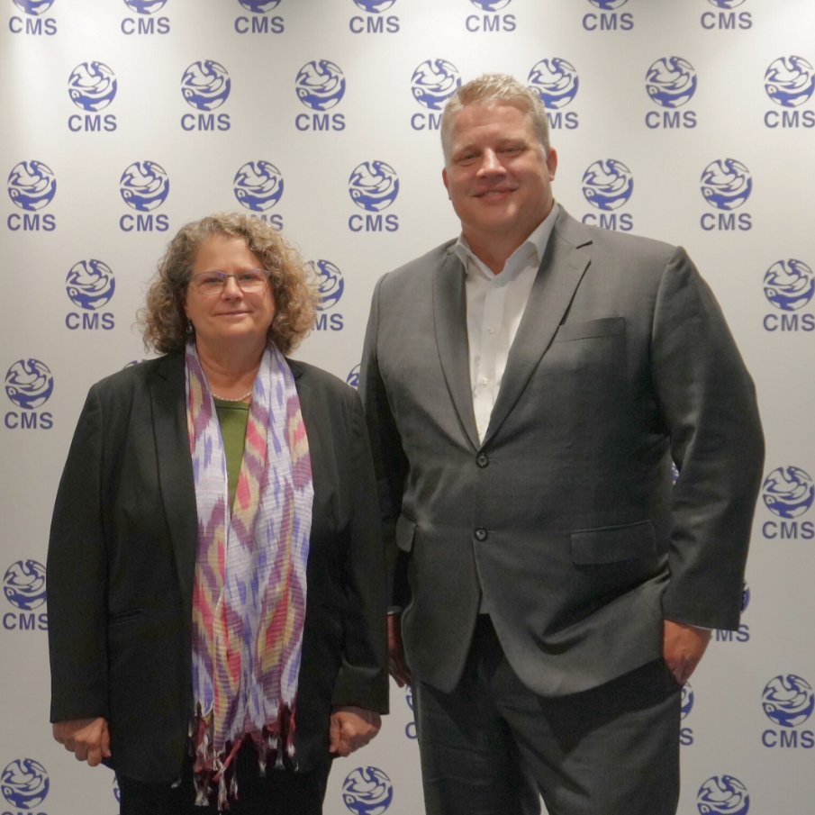 Today, we were honoured to welcome Parliamentary State Secretary @carstentraeger from Germany’s Federal Ministry for the Environment, Climate Action, Nature Conservation and Nuclear Safety to meet with the Secretariats of the Convention on Migratory Species (CMS) and its