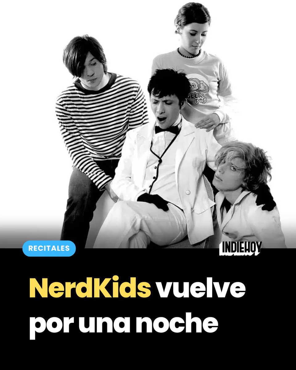 💫 NerdKids vuelve por una noche

🎵 Después de más de una década en silencio, una de las bandas más singulares del electropop argentino anuncia su regreso.

🗓️ El grupo se reencontrará con su público en una única función el próximo 19 de octubre en el <a href="/TeatroVorterix/">Teatro Vorterix</a> , para