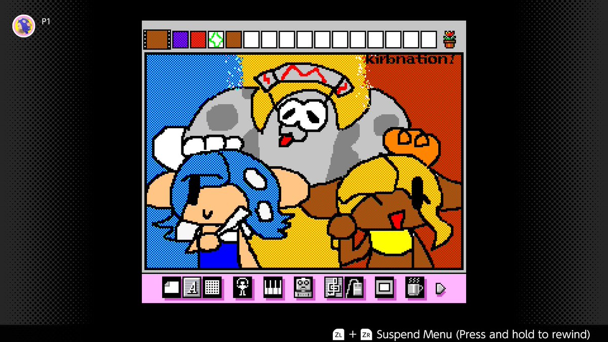 Kirbnation1's tweet image. Deep Cut in Mario Paint
