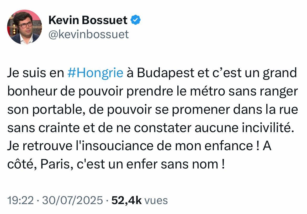 Tous les ans, Kevin part en vacances à Budapest et il nous saoule avec ses aventures dans le métro