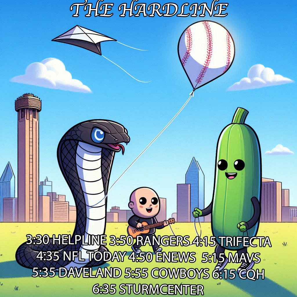 The Hardline (@thehardline3to7) on Twitter photo It's Hot Wednesday with The Hardline 3-7 <a href="/dfwticket/">96.7 The Ticket</a>
4:20 Trifecta with <a href="/GreatDonovan/">Donovan Lewis</a> It's Hot Wednesday with The Hardline 3-7 <a href="/dfwticket/">96.7 The Ticket</a>
4:20 Trifecta with <a href="/GreatDonovan/">Donovan Lewis</a>