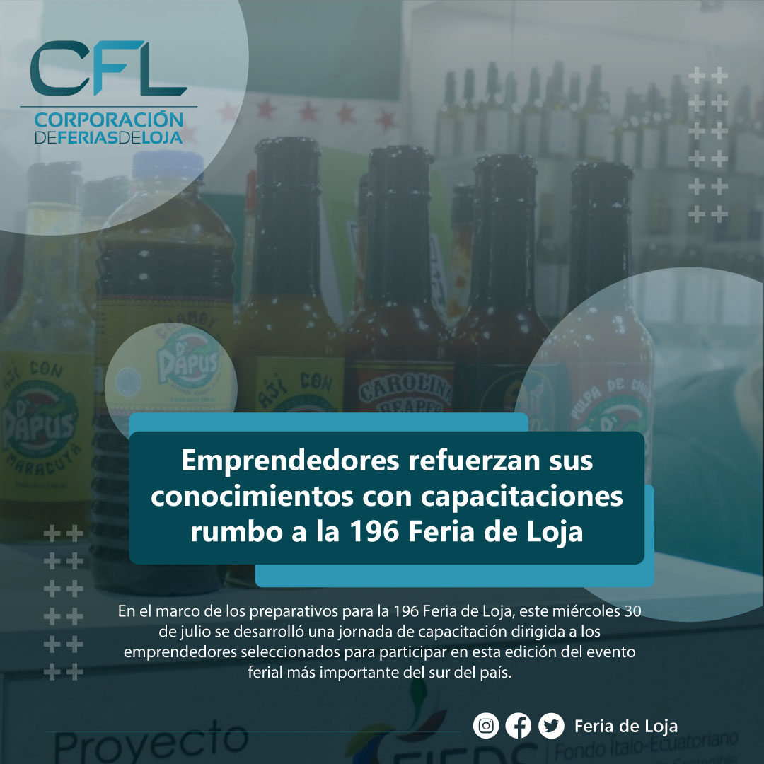 #196FeriaDeLoja2025 
👉 Reafirmamos nuestro compromiso con el desarrollo. Los emprendedores que formarán parte de la #196FeriaDeLoja recibieron una capacitación para mejorar su servicio y consolidar sus ideas de negocio.
📷 Lee la nota completa en: acortar.link/vbaXYF