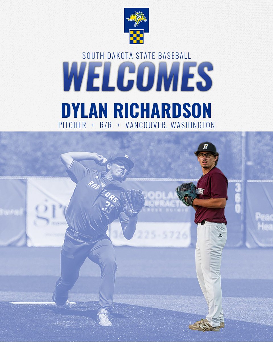 The Jackrabbits add another arm from the junior college ranks in Dylan Richardson from Edmonds College (Wash.)

🔷 3-2 record over two seasons
🔷 17 appearances, including 9 starts
🔷 50 strikeouts in 56 innings

#GoJacks🐰