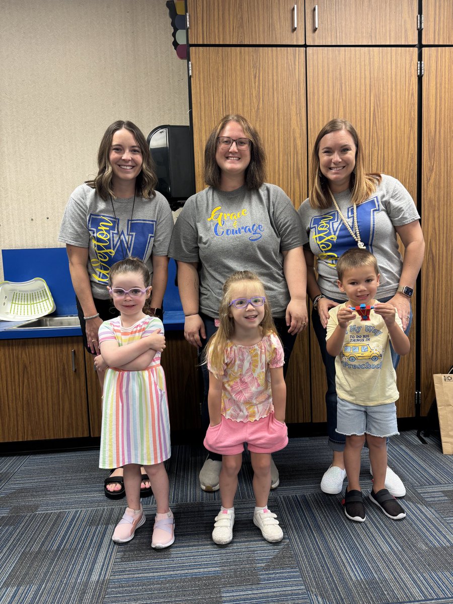 Weston teachers are so excited that our kids got to join the new <a href="/CougarCubsPS/">Cougar Cubs Preschool</a>  class that was added to Weston! Happy first day!