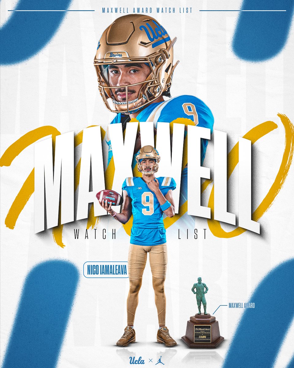 UCLA Football (@uclafootball) on Twitter photo .<a href="/nico_iamaleava8/">Nico Iamaleava Jr.š¦šø š¼šø</a> ā¶ļø Maxwell Award Watch List
Presented annually to the most outstanding player in college football.
#GoBruins | š: ucla.in/4mf6Pv0 .<a href="/nico_iamaleava8/">Nico Iamaleava Jr.š¦šø š¼šø</a> ā¶ļø Maxwell Award Watch List
Presented annually to the most outstanding player in college football.
#GoBruins | š: ucla.in/4mf6Pv0
