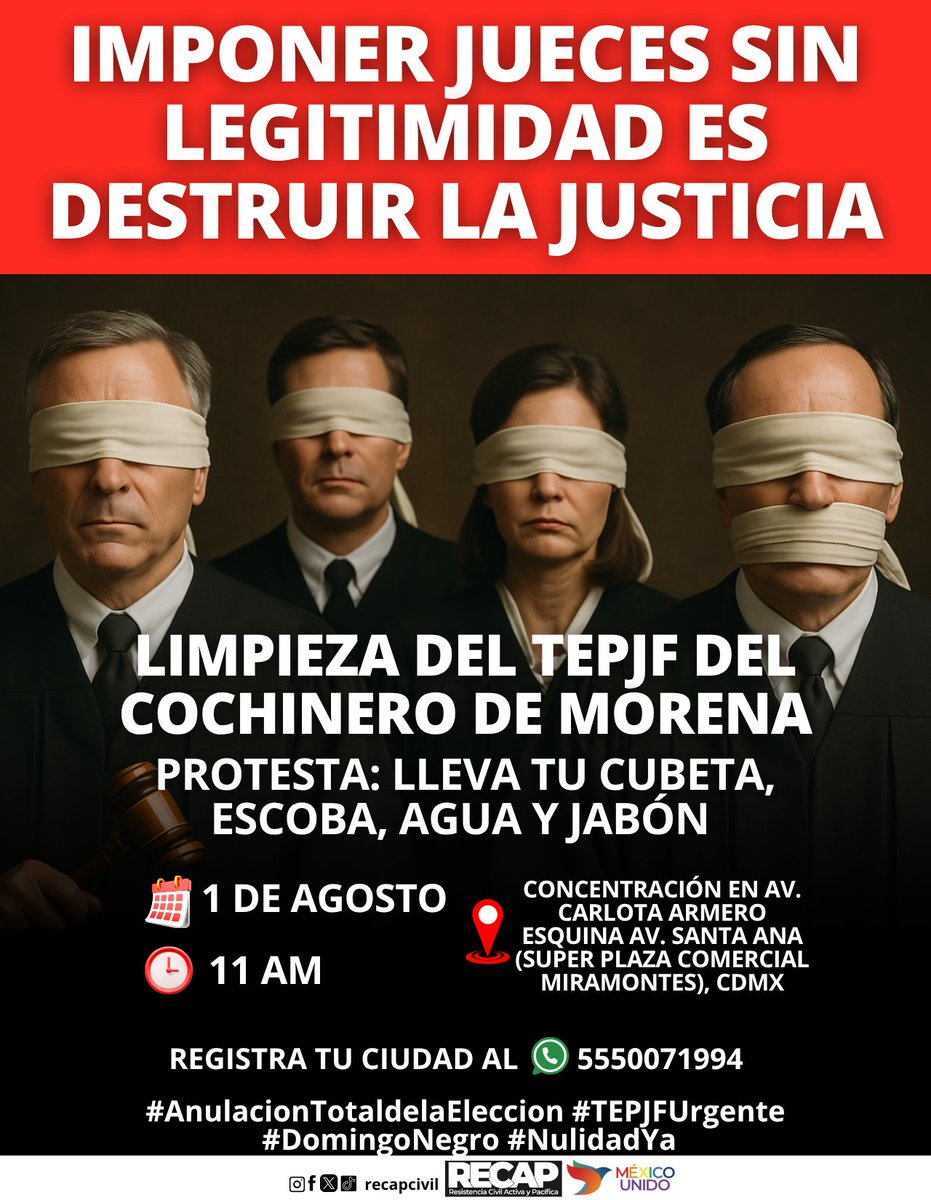 TEPJF: la separación de poderes es el corazón de la democracia mexicana.  #NulidadYa #DomingoNegro #NulidadTotaldelaElección #RECAP #TEPJFUrgente