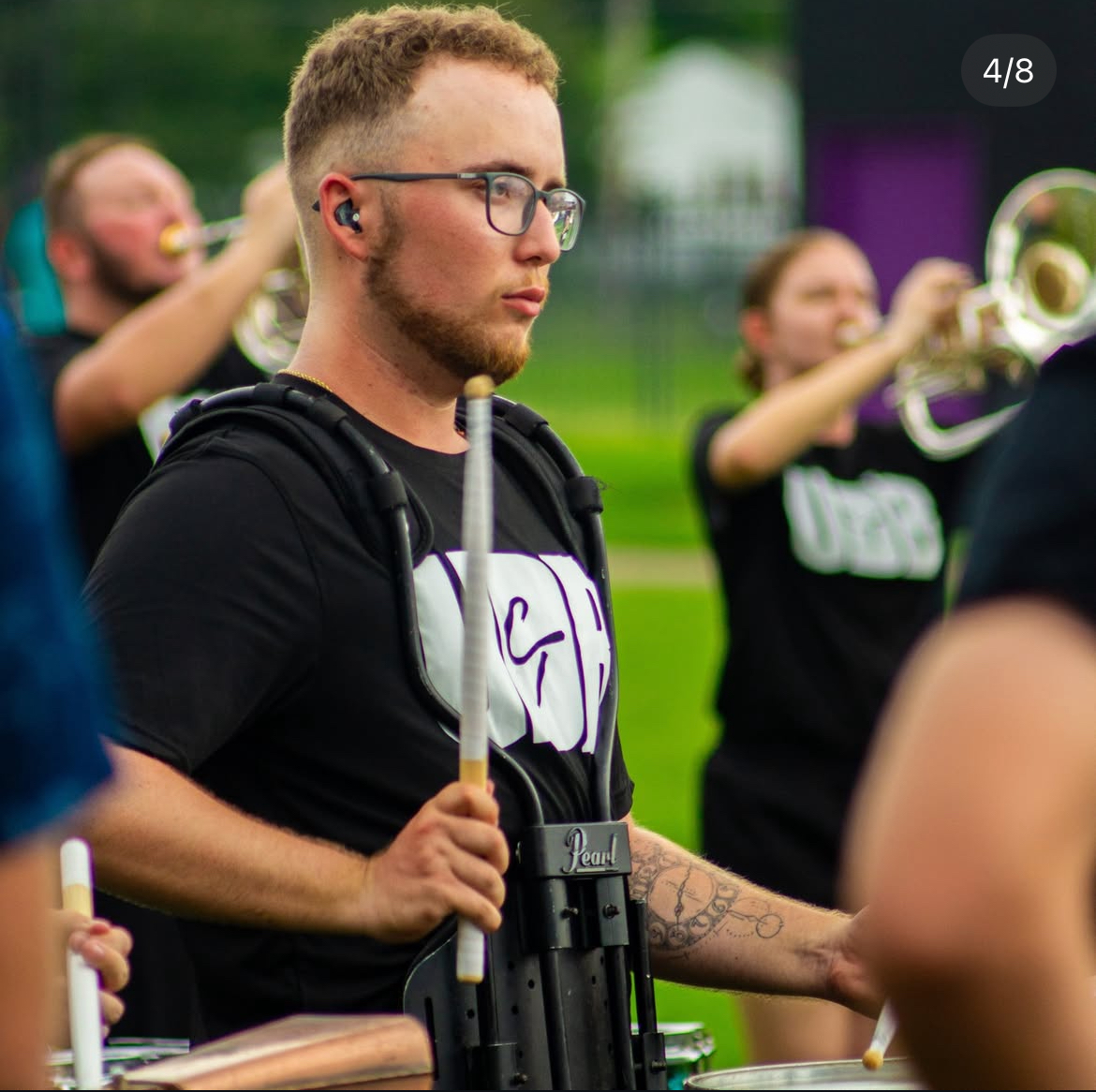 AcuteHearingUS's tweet image. Angie&apos;s (our Liberty office provider) son plays in the drum corps with Cincinnati Traditions. He knows the importance of protecting his hearing. Here he is wearing SoundGear! #BestTeam #BestTreatment #BestTechnology