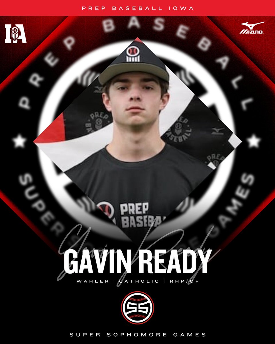 𝗪𝗘𝗟𝗖𝗢𝗠𝗘 𝗧𝗢 𝗧𝗛𝗘 𝗦𝗤𝗨𝗔𝗗 🔥

𝙂𝘼𝙑𝙄𝙉 𝙍𝙀𝘼𝘿𝙔 ('28, RHP/OF, Wahlert Catholic) is set to represent #TeamIowa at the 2025 Super Sophomore Games in KC.

👤: loom.ly/kvWYIsA | <a href="/GavinR_9/">Gavin Ready</a>